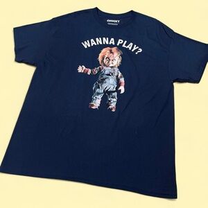 Hybrid Apparel Navy Blue Chucky Tee